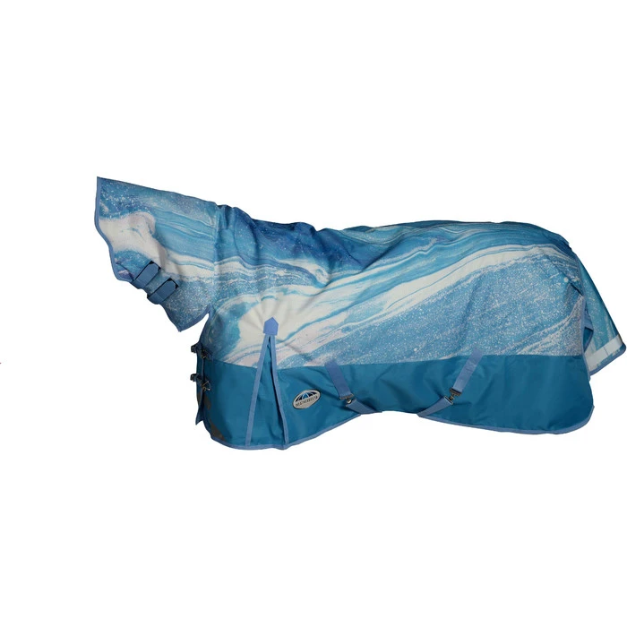 WeatherBeeta ComFiTec Plus Dynamic II Medium Combo Neck Rug - Blue Swirl Colour Blue Swirl 4 WeatherBeeta ComFiTec Plus Dynamic II Medium Combo Neck Rug - Blue Swirl Colour Blue Swirl - Image 2