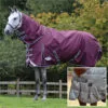 2022 Weatherbeeta Comfitec Plus Dynamic II Medium-Lite Detach-A-Neck Rug & Liner Bundle - Grey / White / Maroon