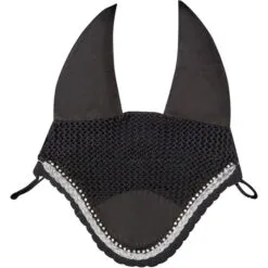 2022 Weatherbeeta Prime Bling Ear Bonnet 1002757 - Black Colour Full
