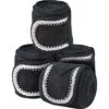 2022 Weatherbeeta Fleece Bling Bandage 4 Pack 1002758001 - Black