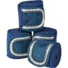2022 Weatherbeeta Fleece Bling Bandage 4 Pack 1002758003 - Navy