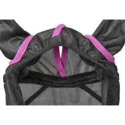 2022 Weatherbeeta Comfitec Deluxe Durable Mesh Mask With Ears And Tassels 1009572002 - Black / Purple -Weatherbeeta Shop 3990 1009431000 BLACKPURPLE WB COMFITEC FLYMASK DETAIL Image Null Hero.700x700