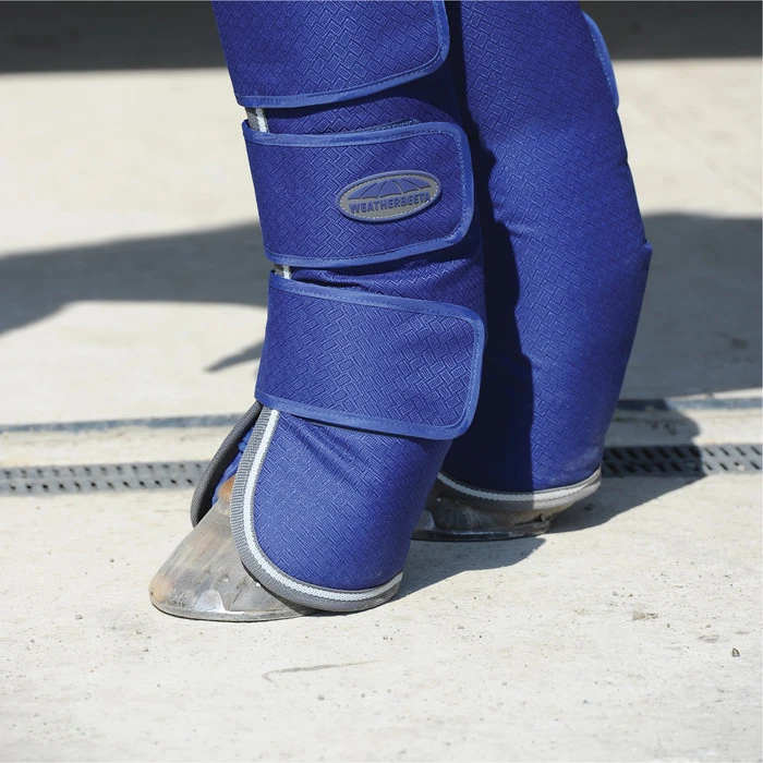 2022 Weatherbeeta 1200D Wide Tab Long Travel Boots 10055030 - Dark Blue / Grey / White 4 2022 Weatherbeeta 1200D Wide Tab Long Travel Boots 10055030 - Dark Blue / Grey / White - Image 2