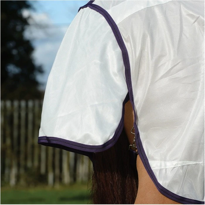 2023 Weatherbeeta Comfitec Essential Fly Rug With FREE Fly Mask WFRFM2 - Grey / White / Maroon 9 2023 Weatherbeeta Comfitec Essential Fly Rug With FREE Fly Mask WFRFM2 - Grey / White / Maroon - Image 7
