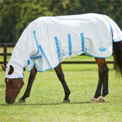 2023 Weatherbeeta Sweet Itch Shield Fly Rug With FREE Fly Mask WFRFM3 - White / Blue / Navy -Weatherbeeta Shop 6372 202220Weatherbeeta20Sweet20Itch20Shield20Combo20Neck20100620920 20White2020Blue2010062092033.700x700