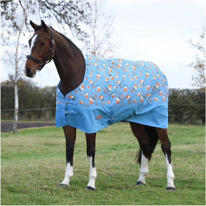 2023 Weatherbeeta Comfitec Tyro Standard Neck Medium Turnout Rug 1021799 - Robin Print 4 2023 Weatherbeeta Comfitec Tyro Standard Neck Medium Turnout Rug 1021799 - Robin Print - Image 2