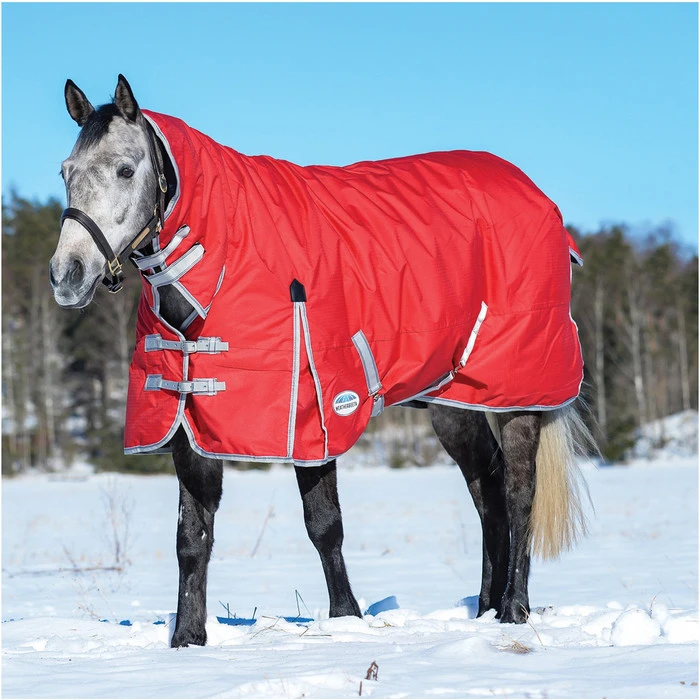 Weatherbeeta Comfitec Classic Heavy Combo Neck Rug - Red / Silver 3 Weatherbeeta Comfitec Classic Heavy Combo Neck Rug - Red / Silver