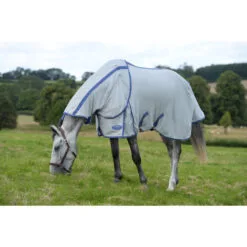 WeatherBeeta ComFiTec Airflow II Detach-A-Neck Rug - Grey / Blue -Weatherbeeta Shop WeatherBeeta20ComFiTec20Airflow20II20Detach A Neck201002927020Grey20Blue side2.700x700