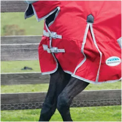 2022 Weatherbeeta Comfitec Classic Lite Combo Neck Turnout Rug - Red / Silver Colour Red/Silver -Weatherbeeta Shop Weatherbeeta Comfitec Classic Combo Neck Lite Red 2.700x700