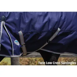 2022 Weatherbeeta Comfitec Essential Heavy Combo Neck Turnout Rug - Navy / Silver -Weatherbeeta Shop Weatherbeeta Comfitec Essential Combo Neck Heavy Navy Silver 3.700x700 1