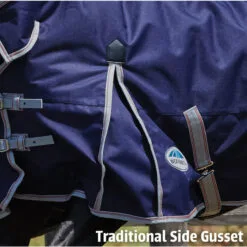 2022 Weatherbeeta Comfitec Essential Heavy Combo Neck Turnout Rug - Navy / Silver -Weatherbeeta Shop Weatherbeeta Comfitec Essential Combo Neck Heavy Navy Silver 4.700x700 1