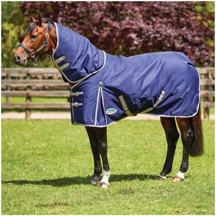 2022 Weatherbeeta Comfitec Essential Lite Plus Detach-A-Neck Turnout Rug - Navy / Silver 3 2022 Weatherbeeta Comfitec Essential Lite Plus Detach-A-Neck Turnout Rug - Navy / Silver