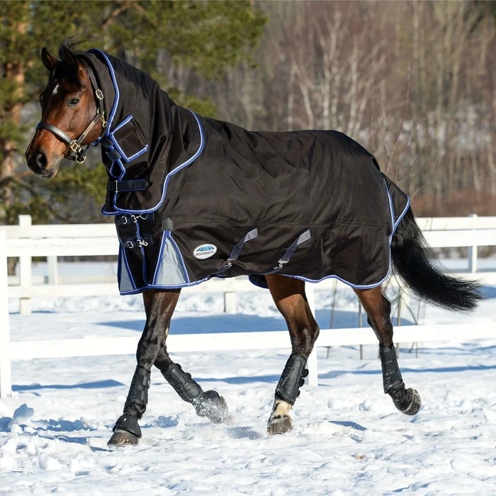 Weatherbeeta Comfitec Ultra Cozi Medium-Lite Detach-A-Neck Rug - Charcoal / Blue 3 Weatherbeeta Comfitec Ultra Cozi Medium-Lite Detach-A-Neck Rug - Charcoal / Blue