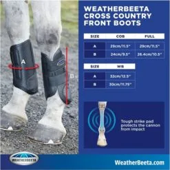 Weatherbeeta Cross Country Boots Front - Black -Weatherbeeta Shop aeb339861b8135e2490825fff471511b.700x700