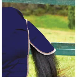 2022 Weatherbeeta Comfitec Essential Lite Combo Neck Turnout Rug - Navy / Silver Colour Navy/Silver -Weatherbeeta Shop weatherbeeta comfitec essential combo neck lite navy silver white 8035 tail.700x700 1